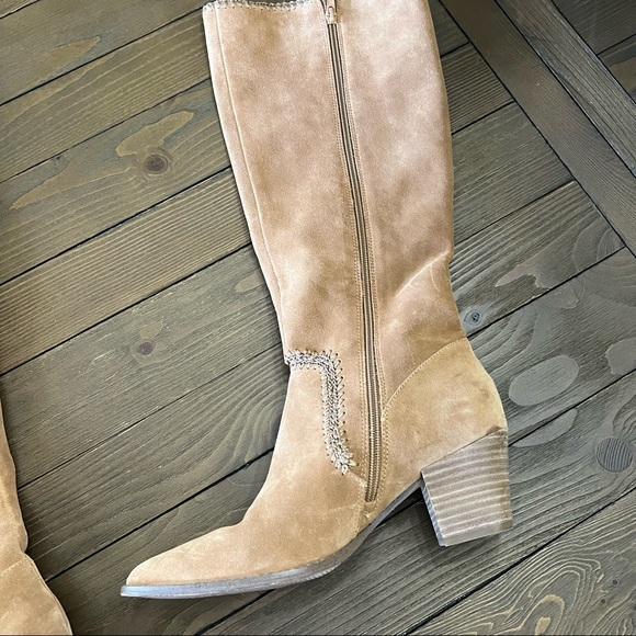 Sole Society Alexis tall boot in walnut colored - leather - Picture 7 of 14